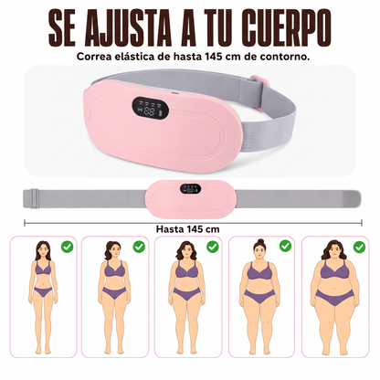 Cinturón de calor y masaje para cólicos