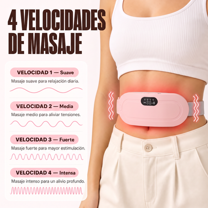 Cinturón de calor y masaje para cólicos