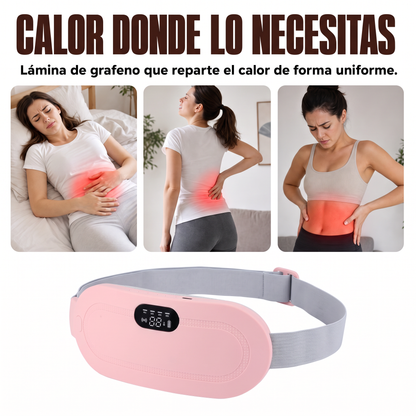 Cinturón de calor y masaje para cólicos
