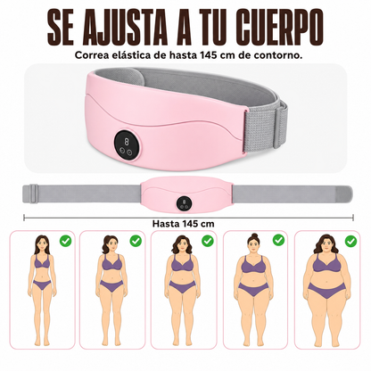 Cinturón de calor y masaje para cólicos