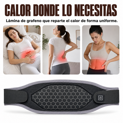 Cinturón de calor y masaje para cólicos